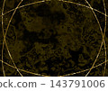 Gold-framed matcha fluid marble 143791006