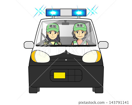 一名女性防災志工(輕型車輛,正面視角)駕駛藍色巡邏車進行防災巡邏。 一名女性防災志工(輕型車輛,正面視角)駕駛藍色巡邏車進行防災巡邏。 143791141