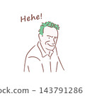 Stylish illustration of a person 143791286