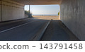 Uchinada coast as seen from beneath the concrete overpass. 143791458