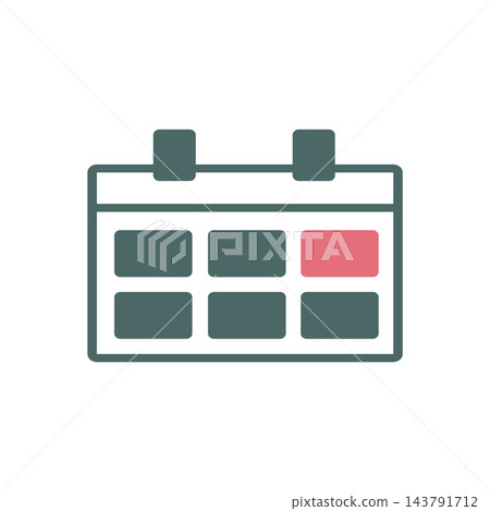 calendar icon design vector template 143791712