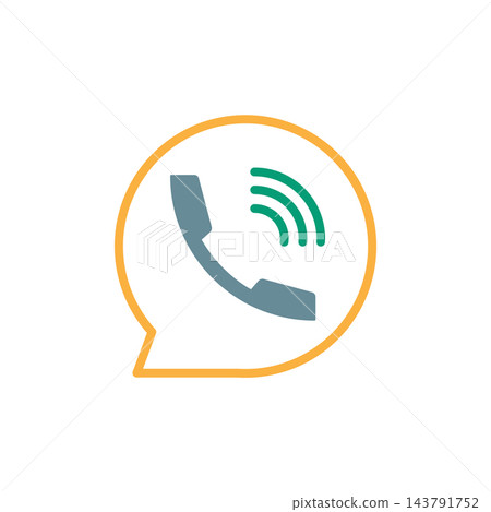 call bubble icon design vector template 143791752