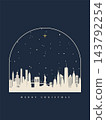 New York skyline in an arched frame 143792254