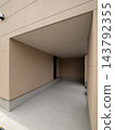 Built-in garage installed in a house 143792355