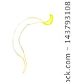 Mung bean sprouts (single item) - Hand-drawn watercolor illustration material 143793108