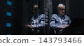 Lead Network Architect Optimizing Fiber Optic Cable Topology in Server Rack 143793466