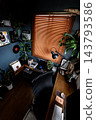 A study room with records 143793586
