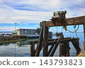 Port Angeles Wharf Dock Structure and Waterfront Industry Olympic Peninsula 143793823