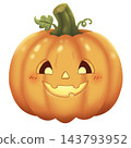 Cute Halloween pumpkin 143793952