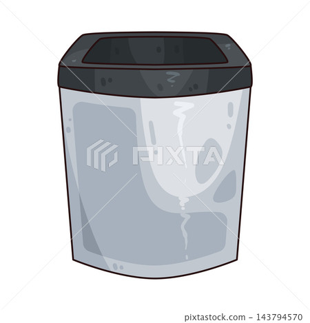 Illustration of Trash Can 143794570