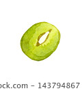 Mung beans (single item) - Hand-drawn watercolor illustration material 143794867