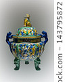 Qing Openwork Sancai Censer with Beast Knob and Dragon Ears, Former Collection of Beiping Antiquities Exhibition Institute, Zhenjiang Museum, China 143795872