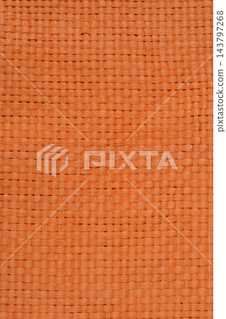 Orange woven raffia texture seamless background 143797268