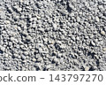 Top view of cement stabilized gravel subbase layer 143797270