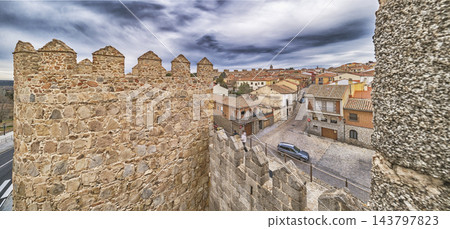 City View from Walls of Avila, Spain 143797823