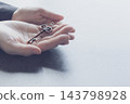 Antique key to unlock the future 143798928