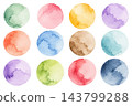 Watercolor Circle Washes Set Watercolor Circle Washes Set 143799288
