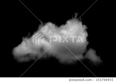 White clouds isolated on black background White clouds isolated on black background 143799455