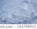Pieces of crushed ice background close up 143799915