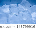 Pieces of crushed ice background close up 143799916