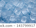 Pieces of crushed ice background close up 143799917