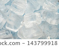 Pieces of crushed ice background close up 143799918
