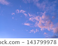 粉紅色的夕陽雲朵鋪滿了橫濱的冬日天空。 143799978