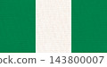 Illustration of the National Flag of Nigeria with Fabric Texture 143800007