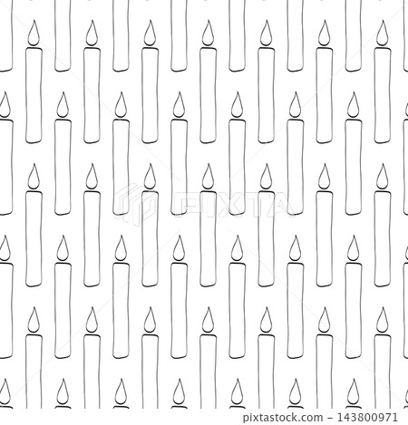 burning birthday cake candles seamless pattern black and white hand drawn illustration. Vector graphic line ink art. Banner, poster, wrapping paper, sticker, print, modern textile design. burning birthday cake candles seamless pattern black and white hand drawn illustration. Vector graphic line ink art. Banner, poster, wrapping paper, sticker, print, modern textile design. 143800971