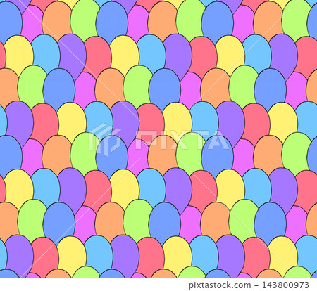 balloon birthday seamless pattern colored hand drawn illustration. Vector graphic line ink art. cute colorful party air balloons. For logo, web, package, sticker. balloon birthday seamless pattern colored hand drawn illustration. Vector graphic line ink art. cute colorful party air balloons. For logo, web, package, sticker. 143800973