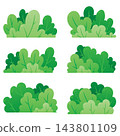 green leaves of different types 143801109