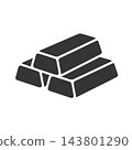 金錠輪廓圖標 143801290