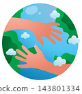 earth globe in hands 143801334