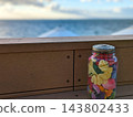 A lonely evening in a bottle of flowers 143802433