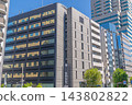 Exterior view and pole sign of Mizkan Tokyo Branch (Mizkan Tokyo Building), office district [Shinkawa, Chuo-ku, Tokyo] 143802822