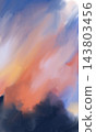 Coral Sunset in a Lavender Dream Sky 143803456