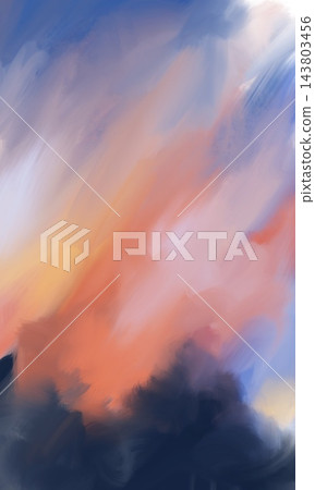 Coral Sunset in a Lavender Dream Sky Coral Sunset in a Lavender Dream Sky 143803456