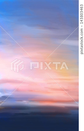 Abstract pastel sunset sky digital painting background Abstract pastel sunset sky digital painting background 143803463