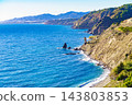 Spanish coast landscape, cliffs in Andalusia. 143803853