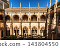 Sunlit Gothic Cloister Garden of San Juan de los Reyes 143804550