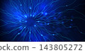 Abstract neural background with glowing neurons 143805272