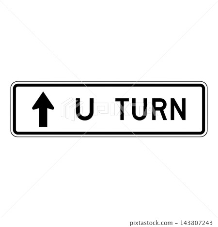 American road signs: Right and left turn directions American road signs: Right and left turn directions 143807243