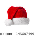 Santa Claus red hat isolated on white background 143807499