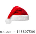 Santa Claus red hat isolated on white background 143807500
