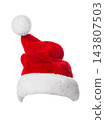 Santa Claus red hat isolated on white background 143807503