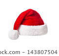 Santa Claus red hat isolated on white background 143807504