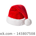 Santa Claus red hat isolated on white background 143807508