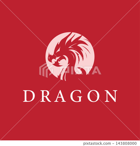 dragon design with a retro aggressive style 143808000