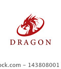 dragon design with a retro aggressive style 143808001