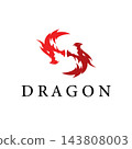 dragon design with a retro aggressive style 143808003
